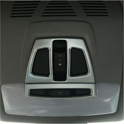 ABS Chrome Car Roof Reading Light Lamp Frame Trim Cover For BMW 1 2 3 4 Series F30 F34 F45 F46 2013-2017 Car Accessories Styling