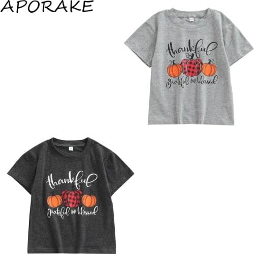APORAKE Short Sleeve T-shirts For Girls