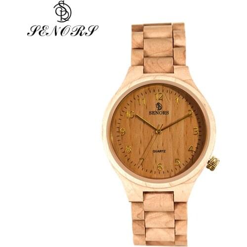 SEONRS Wooden Watch for Men Women Quartz Watches Luxury Brand Bamboo Wood Watches for Male relogio masculino