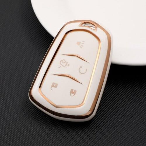 TPU Car Remote Key FOB Case Key Cover For Cadillac ESV Escalade CTS XTS SRX ATS 2015 2016 2017 2018 CT5 XT5 XT6