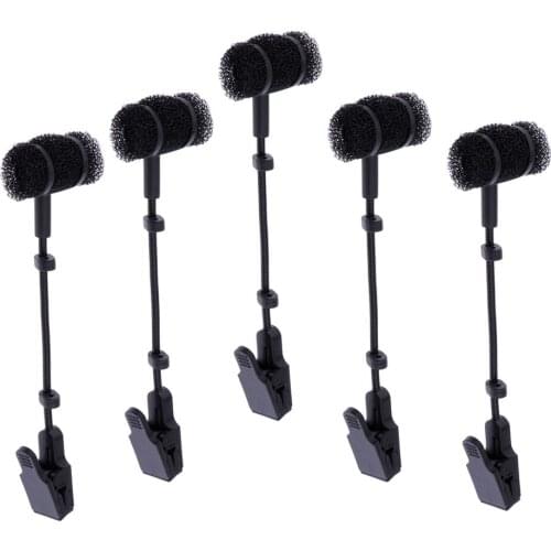 5pcs Saxophone Microphone MIC Clip Holder For Soprano/Alto/Tenor Sax Stage Accs