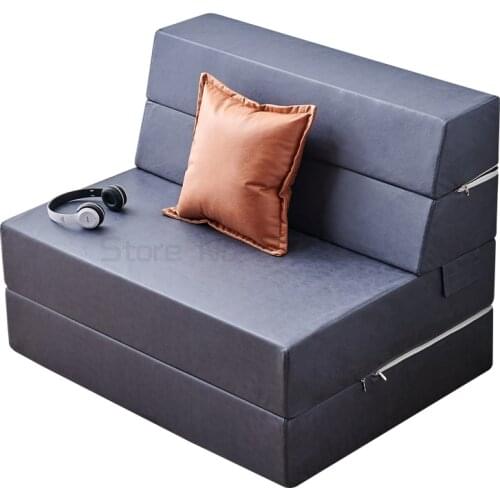 Household foldable sofa bed tatami bed dual purpose single double bedroom household lazy bed
