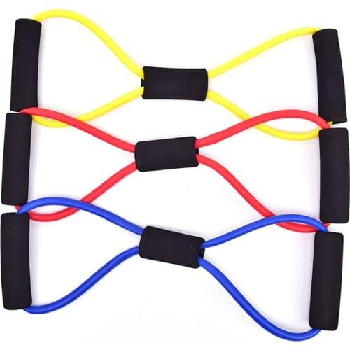 Yoga Resistance Bands Elastic Band Sports Exercise Puller 8-shaped Chest Expander for Body Building Home Gym Fitness Equipment