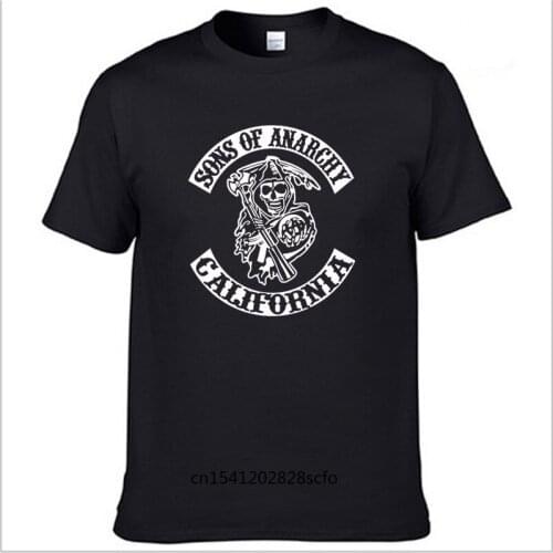 Fashion Print T-Shirt SOA Sons of anarchy the child Men/women Fashion Hip Hop short sleeve Cotton Casual Mens Tee Shirts