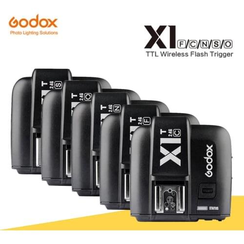 GODOX X1T-F X1T-C X1T-S X1T-O X1T-N 2.4G Wireless TTL HSS Flash Trigger Transmitter for Canon Nikon Sony Fujifilm Olympus Camera