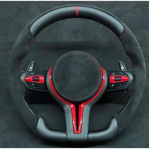 Customized Carbon Fiber Steering for BMW E81/E82/E87/E88/F20/F21/F40/F22/F23/F44/F45/E90/E91/E92/E93/F30/F31/F35/G20/G21/E53/E70