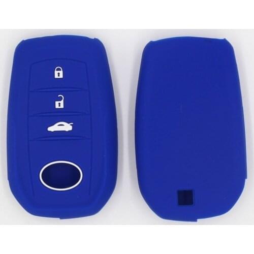 2PC Remote Key Holder Cover for Lexus LC 200 LC200 for Toyota Auris Land Cruiser Prius Alphard Aqua Silicone Car Key Case