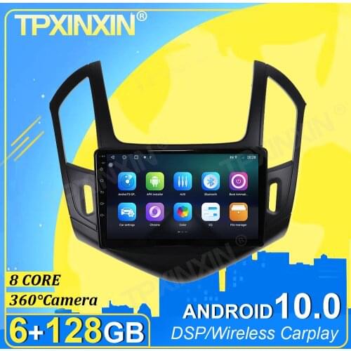 IPS PX6 Android 10.0 6+128G Carplay 360 Camera For Chevrolet CRUZE 2012-2015 DSP Multimedia Player Radio Tape Recorder Video GPS