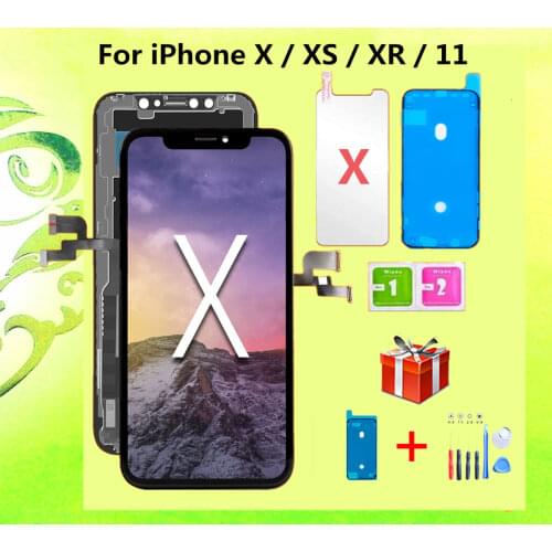 100% Original for apple iPhone X LCD Display Touch Screen with Digitizer Replacement for iPhone XS Max LCD with Slightly Flawed