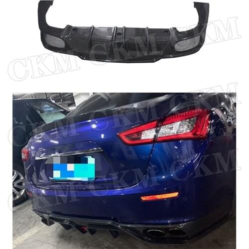 Carbon Fiber Rear Bumper Lip Diffuser Spoiler Decoration for Maserati Ghibli 2014-2017 Car Styling