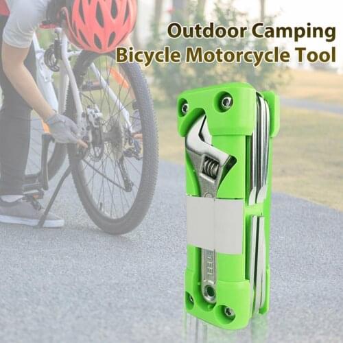 Outdoor Camping Bicycle Motorcycle Tool Maintenance Screwdriver Bits Wrench Spanner Stainless Steel Tool for Cycling Accessories