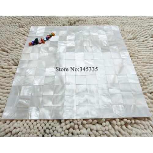 Superb white shell mosaic tiles mother of pearl seamless bar villa wallpaper mosaics bathroom kitchen tile floor wall tile