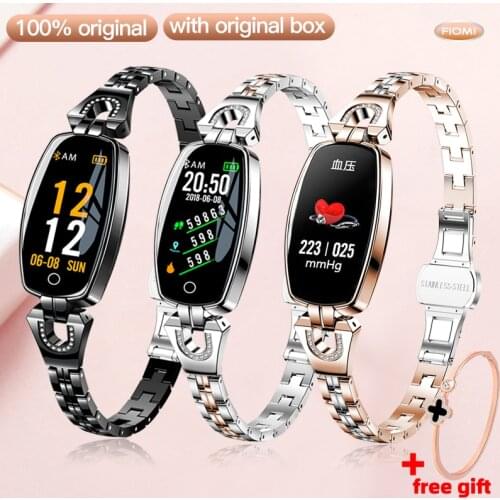 H8 Smart Watch Sport Heart Rate Monitor IP67Waterproof Fitness Bracelet Girl Women Sport Watche Smartwatch metal for Android ios