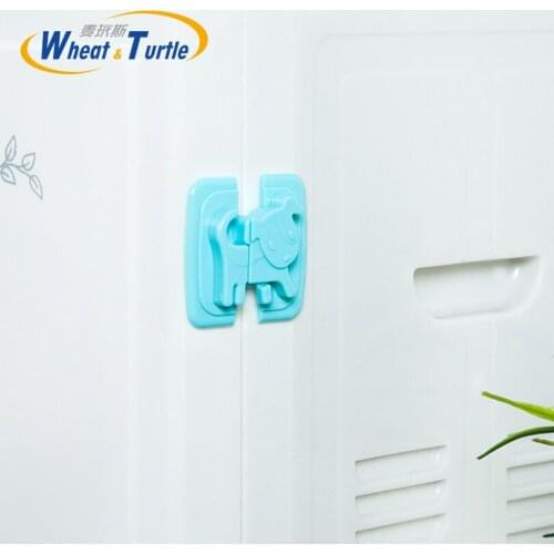 Puppy Shape Safety Locks for Refrigerators Door Baby Safe Protection From Children Lock Castle Security Blocker Padlock