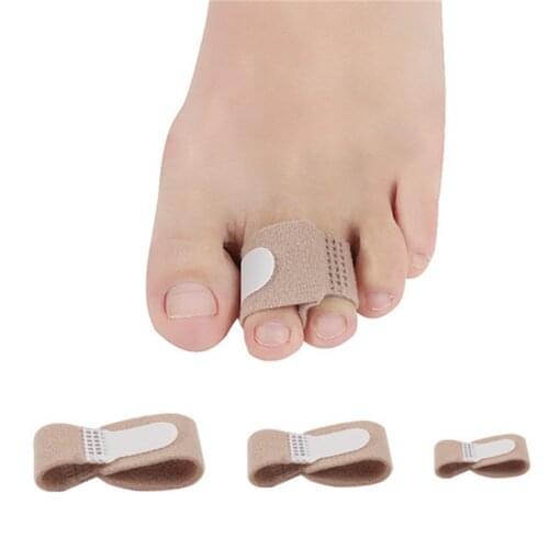 Fabric Toe Finger Straightener Hammer Toe Hallux Valgus Corrector Bandage Toe Separator Splint Wraps Foot Stretcher Care Tool