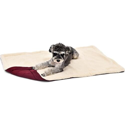 Winter Small Medium Pet Large Dog Cat Puppy Fleece Soft Blanket Bed Mat Kennel Warm Bedding Padding House Cozy 4 Size XS-L