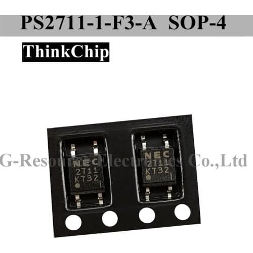 10 pcs) PS2711-1-F3-A SOP-4 HIGH CTR 4-PIN SOP PHOTOCOUPLER PS2711 NEC2711 2711 SOP4