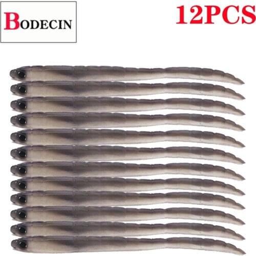 Tackle Jig Wobbler For Fishing Lure/Accessories Swimbait Worm Soft Artificial Bait Carp Bass Shad Leurre 3d Eyes Souple 12pcs
