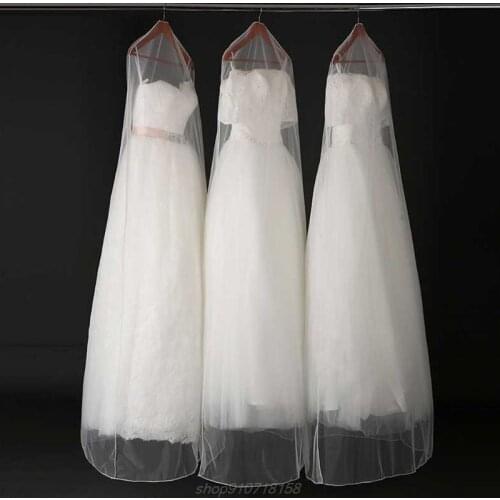 160/180cm Extra Large Soft Cloth Wedding Dress Dustproof Cover Pullover Thin Bride Gown Storage Bag D22 20 Dropshipping