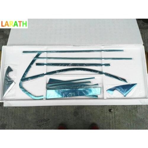 2010-2018 For Toyota Prado FJ150 Stainless Full Window Bezel Garnish Surround Trim accessories car-styling