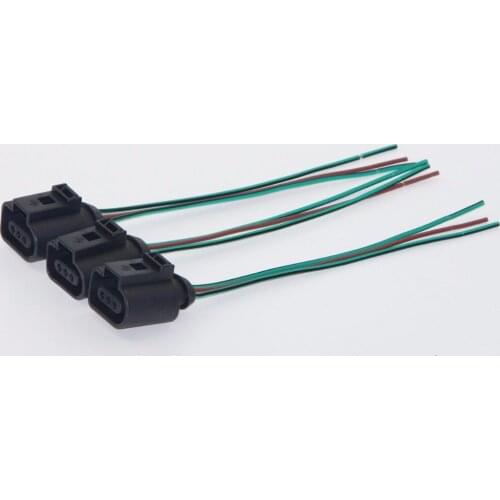 3PCS for A6 C6 A4 B6 B7 Q7 TT A8 D3 VW Passat B5 B7 CC Touareg Oil Level Sensor Plug Wiring Cable Socket 3B0 973 703 G