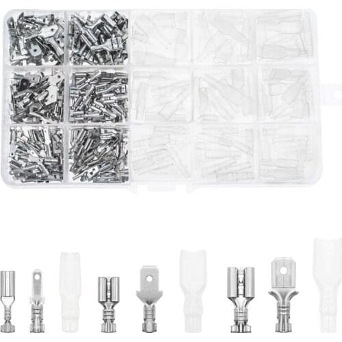 345PCS Boxed 6.3/4.8/2.8 Plug Spring Plug Sheath Male and Female to Plug Terminal Combination Set Retail
