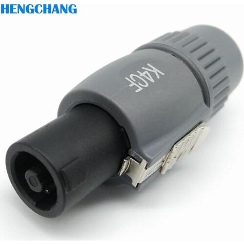 4pin with lock NL4FC XLR plug 4pins speakon Male connector for microphone or Stereo System 5pcs/lot