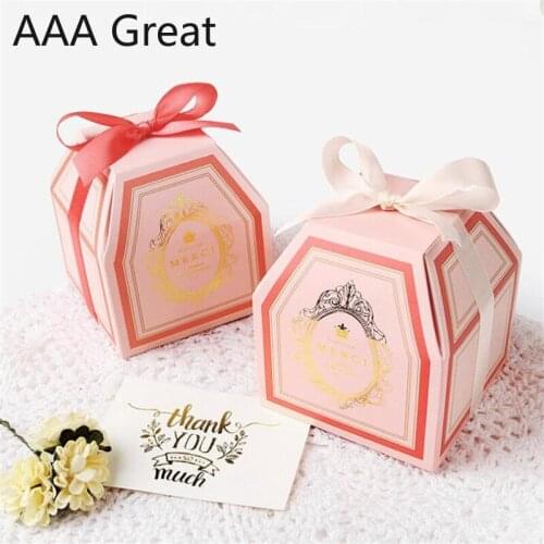 50Pcs/Lot Beautiful Wedding Decoration Candy Box Sweet Flower Party Favor Gifts Boxes Christmas Chocolate Birthday Packaging Box