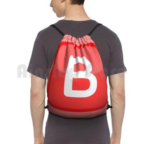 B Backpack Drawstring Bags Gym Bag Waterproof Deadass Timbs Memes Meme B Bee Funny