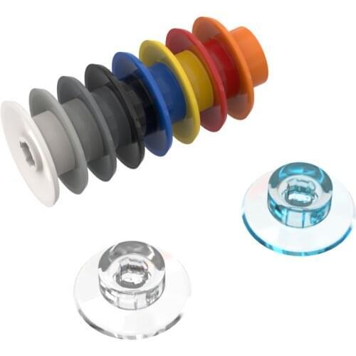 BuildMOC 50254 8X0.6X1.8 train wheel small For Building Blocks Parts DIY Bricks Bulk Model Kids Construction Classic Brand gift