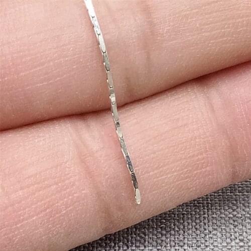 925 Sterling Silver Unfinished Tapped Cardano Chain for Necklace Bracelet 3.28ft
