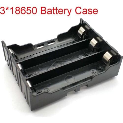 18650 Battery Holder Case DIY Lithium Battery Box Battery Holder With Pin For 3 * 18650 (3.7-11.1V)