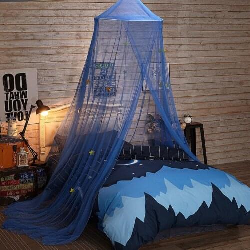 Home Textile Star Mosquito Net Blue Dream House 1.8m Double Bed Mosquito Proof Baby Crib Netting Bed Netting Play Tent Canopy Ne