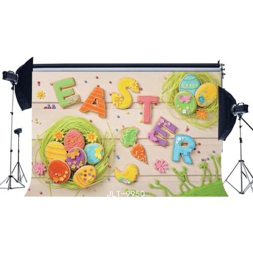 Photography Backdrops Easter Theme Nostalgia Stripe Wood Floor Toddlers Lover Happy Easter Portraits Background