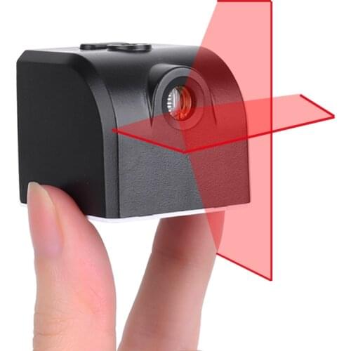 2 Lines Mini Laser Level Handy Green Red Light Beam Laser Level Horizontal And Vertical Cross Lines USB Rechargeable DIY Tool