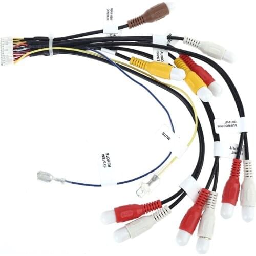 N84F 24Pin Plug Car Stereo Radio RCA Output Wire Harness Connector Adaptor Cable for AVIC-F900BT and AVICF90BT