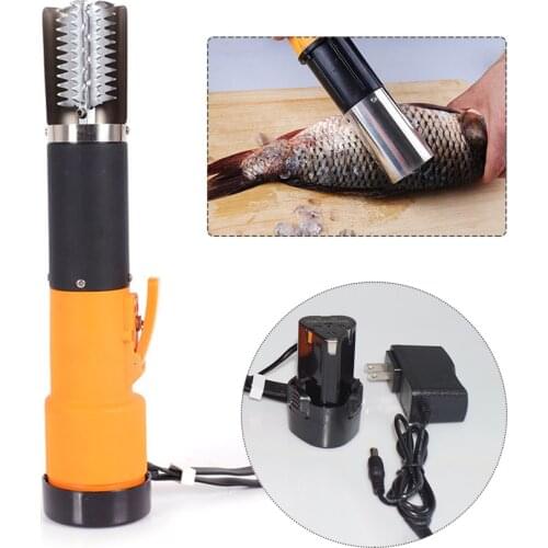 Rechargeable Electric Fish Scaler US Plug Fish Scaler Fishing Scalers Clean Fish Remover Cleaner Descaler Scraper Seafood Tools