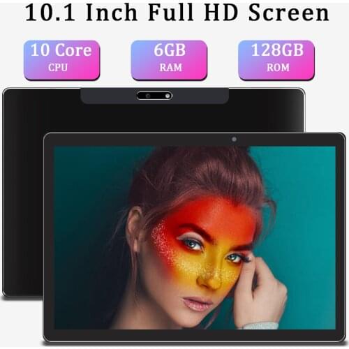 10.1 Inch Tablet PC Android 8.0 10 Core Tablets 1920x1200 IPS 6G RAM 64/128GB ROM 4G Call Dual 5G Wifi GPS Tablette 9