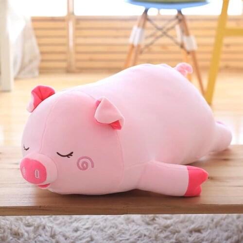 Plush pink pig toy cute soft pig pillow doll gift about 60cm