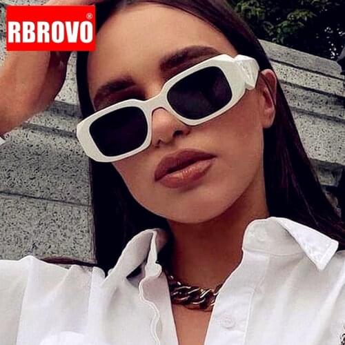 RBROVO 2021 Luxury Square Sunglasses Women Brand Designer Glasses for Women/Men Vintage Eyewear Women Elegant Gafas De Sol Mujer