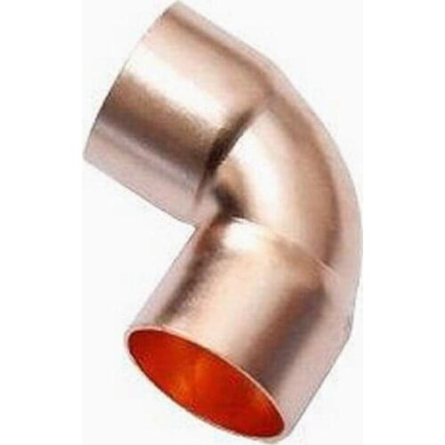 8mm Inner Dia x0.68mm Thickness Scoket Weld Copper End Feed 90 Deg Elbow Coupler Plumbing Fitting Water Gas Oil