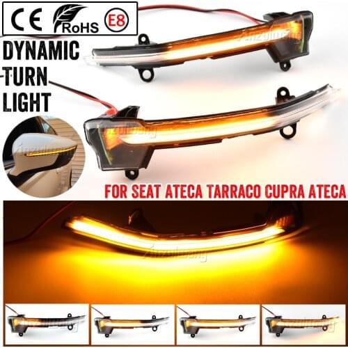For Seat Ateca Cupra Tarraco 2016-2019 FR Xcellence LED Dynamic Turn Signal Light Flasher Flowing Water Blinker Flashing Light