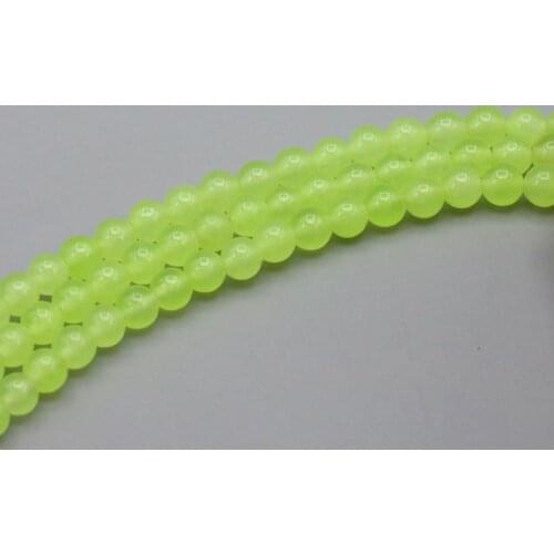 Fresh Olivine Green Chalcedony jewelry 4mm Round loose beads Manual Girl gift DIY Arts and Crafts Accessories parts wholesale