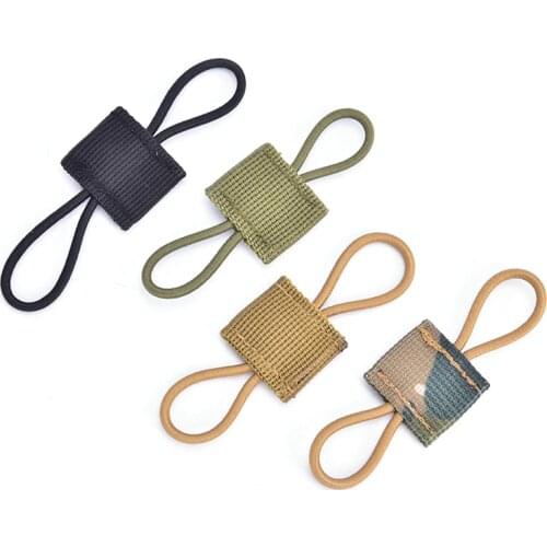 Tactical MOLLE Elastic Molle Ribbon Buckle Tactical Binding Retainer For PTT Antenna Stick Pipe