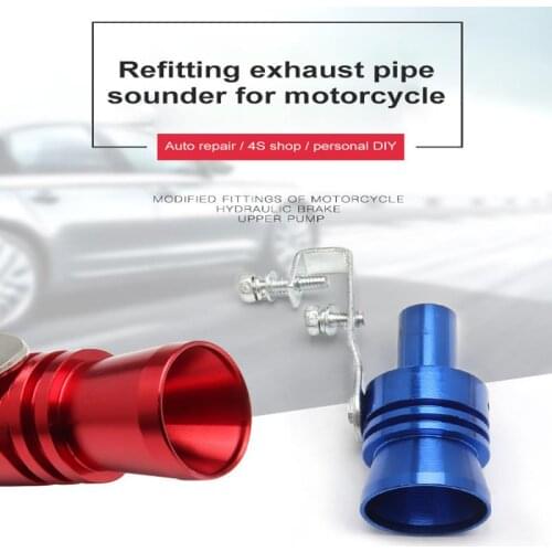 Universal Car Turbo Sound Tail Whistle S/M/L/XL Needle Exhaust Tube Sounder Tuning Exhaust Turbo Whistle Motorcycle Accessories