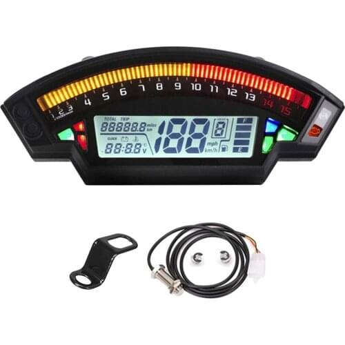 Universal Motorcycle Speedometer Speedo Odometer Fit for 1/2/4 Cylinder