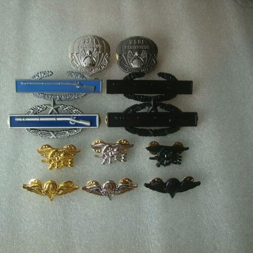 Military US Army Award Combat Infantryman Badge Berets USAF PJ airborne troops PIN US ARMY AIRBORNE PARATROOPER JUMP WINGS