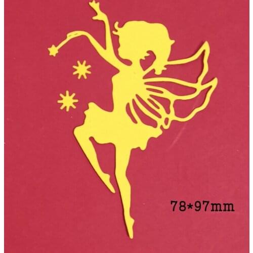 Magic fairy girl Metal Dies Stencil for Embossing DIY Scrapbooking Paper Album Gifts Cards Making 2021 new Dies template