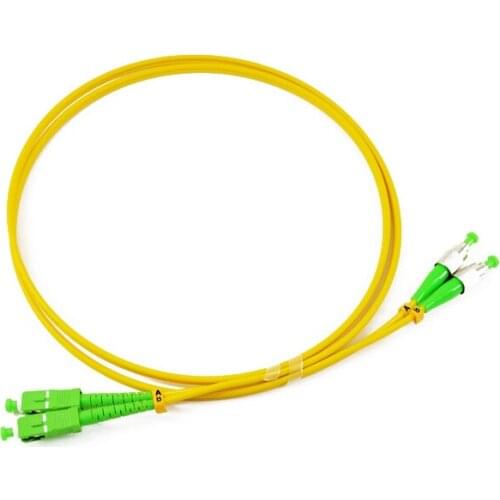 High quality SC-FC Single Mode Duplex Fiber Optic Patch Cord FTTH FC Duplex fiber optic patch cable Fiber Free Shipping
