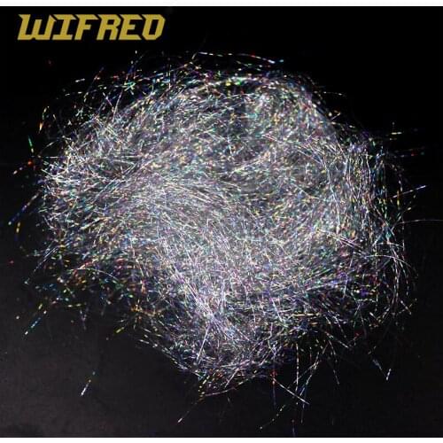 Wifreo 2g/bag Holographic Grey Dubbing Fiber / Scud Nymph Fly Tying Dub Material